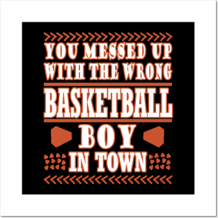 Basketball Boys Basket Basket Team Men Posters and Art